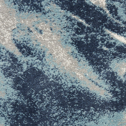 Nourison Home American Manor  Blue Ivory  Contemporary