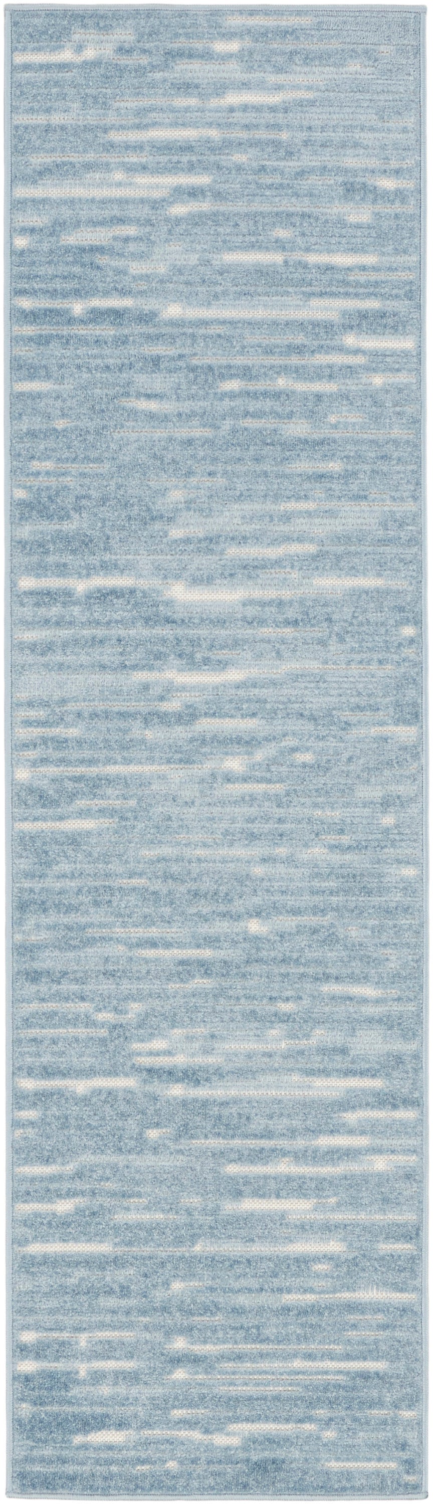 Nourison Home Care Free CAF04 Blue Contemporary Loom-woven Rug