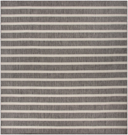 Nourison Home Positano POS03 Charcoal Ivory Contemporary Power-loomed Rug