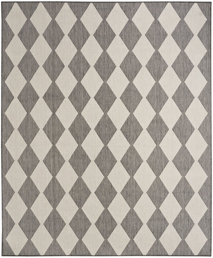 Nourison Home Positano POS04 Charcoal Contemporary Power-loomed Rug