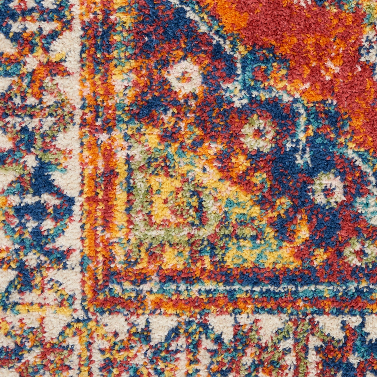 Nourison Home Allur  Orange Multicolor  Transitional