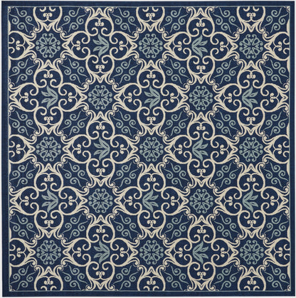 Nourison Home Caribbean CRB02 Navy Transitional Power-loomed Rug
