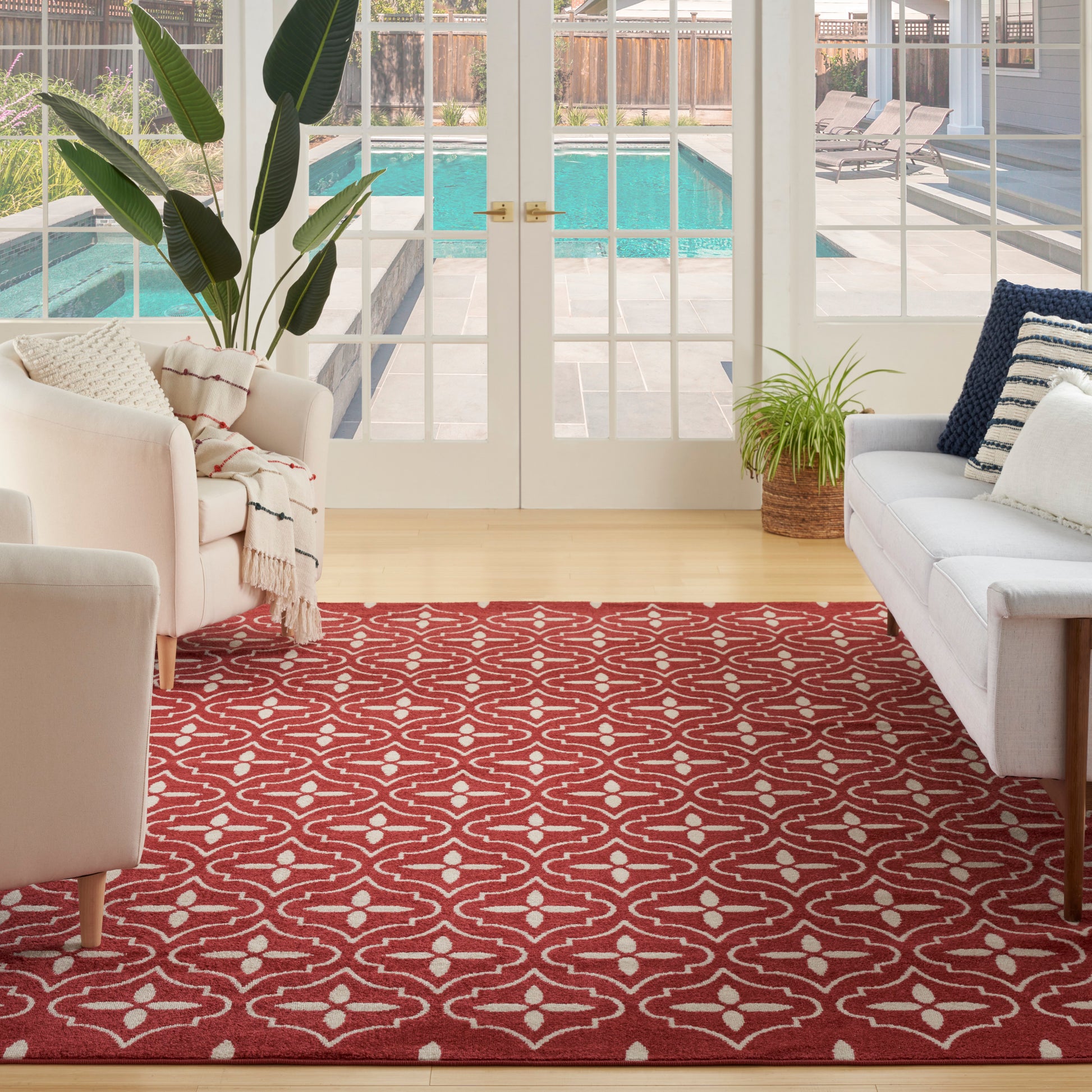 Nourison Home Nourison Essentials  Brick Ivory  Contemporary