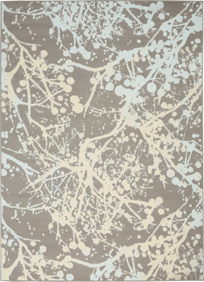 Nourison Home Jubilant JUB12 Grey Contemporary Power-loomed Rug