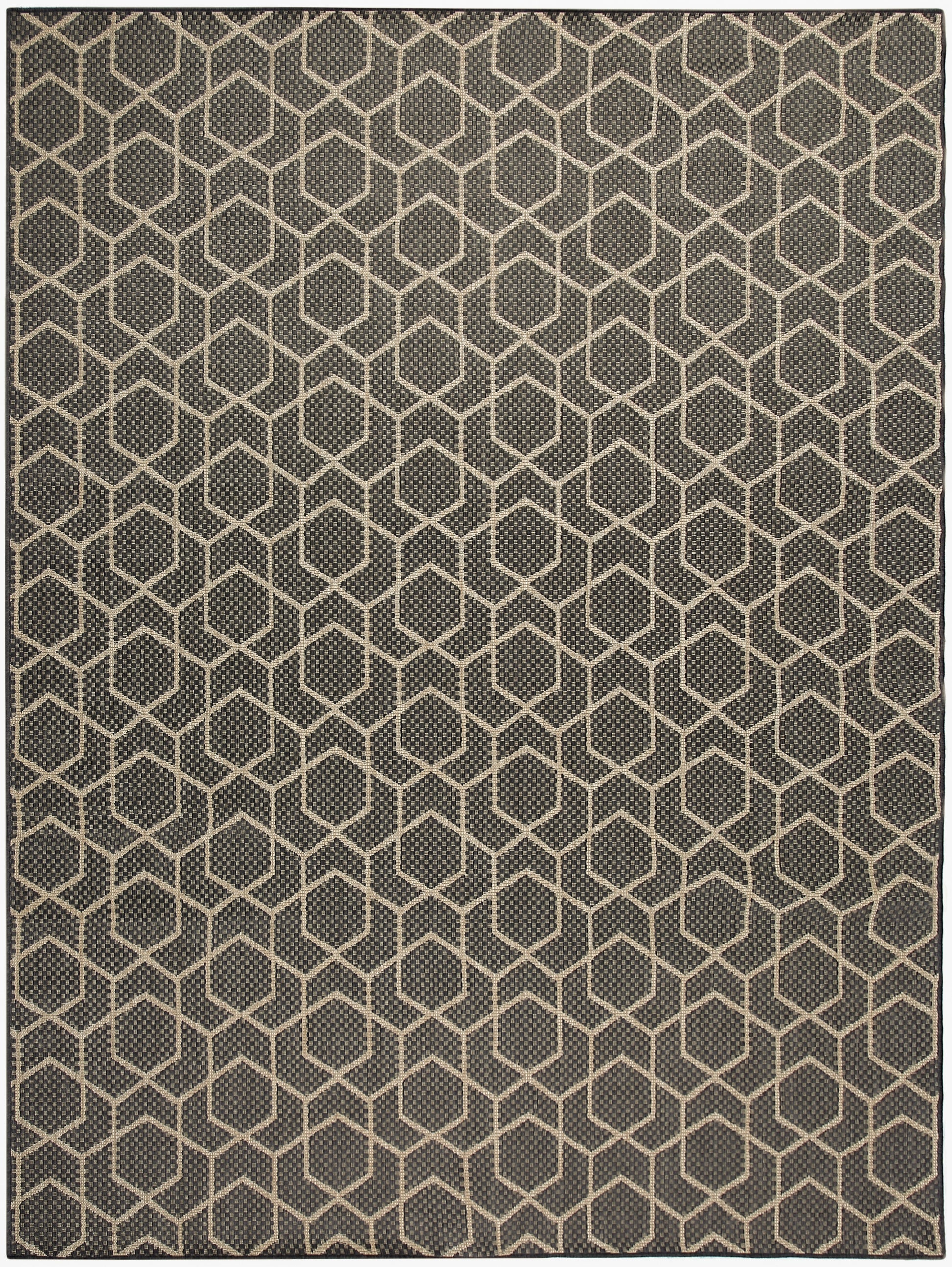 Nourison Home Horizon Indoor/Outdoor  Charcoal  Contemporary