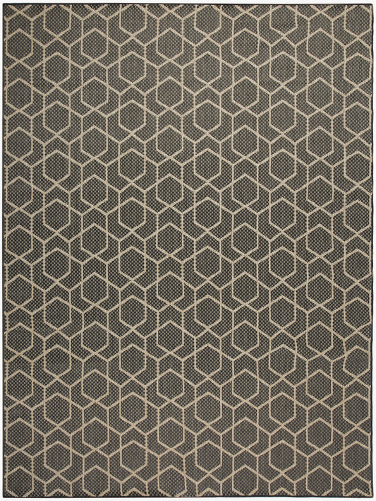Nourison Home Horizon Indoor/Outdoor  Charcoal  Contemporary