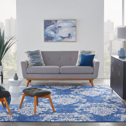 Nourison Home Whimsicle  Navy Ivory  Contemporary