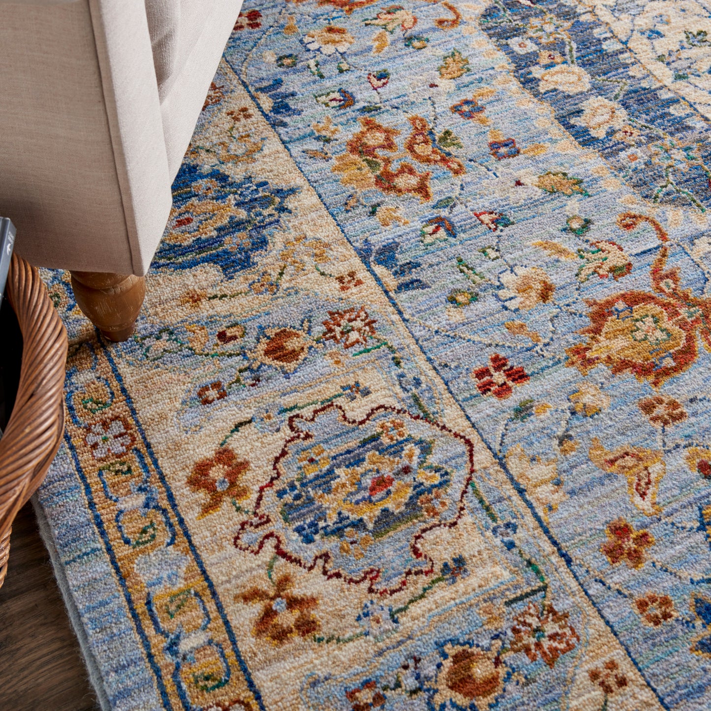 Nourison Home Majestic  Light Blue  Traditional