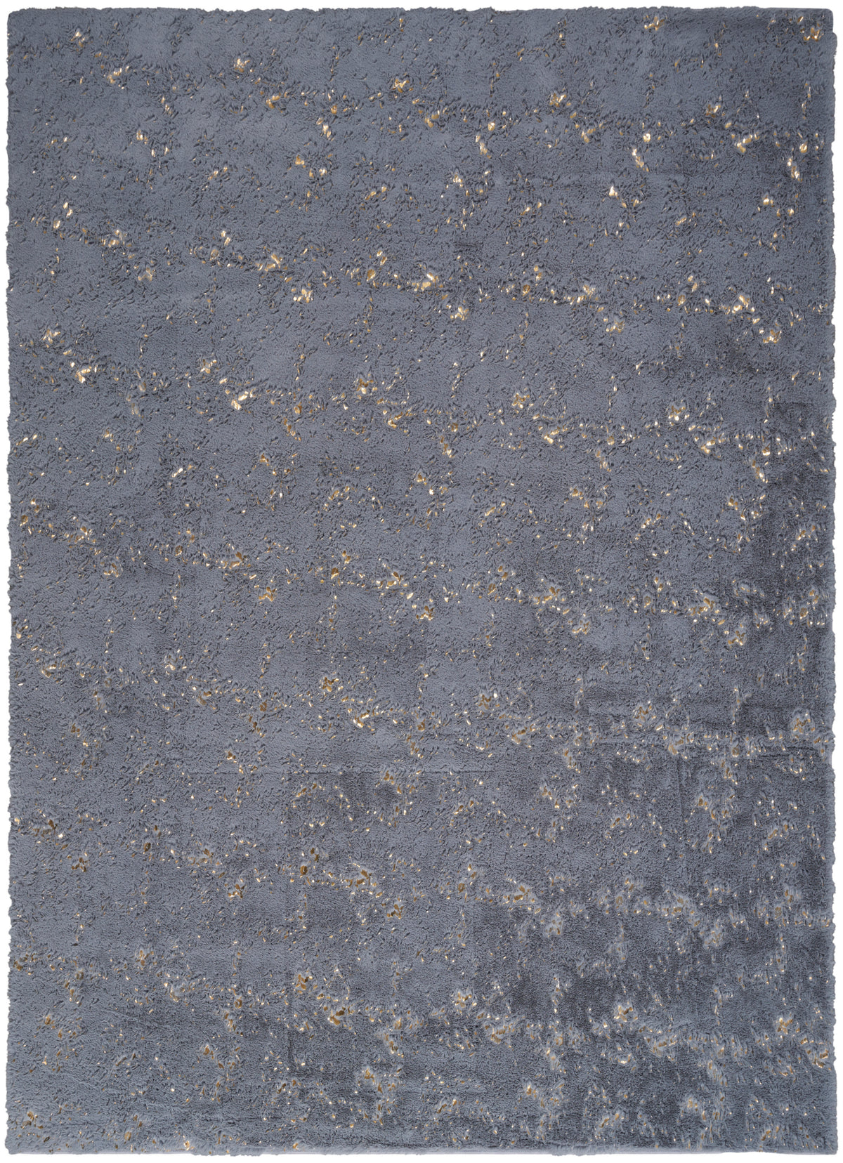 Nourison Home Cozy Shimmer  Slate Gold  Contemporary