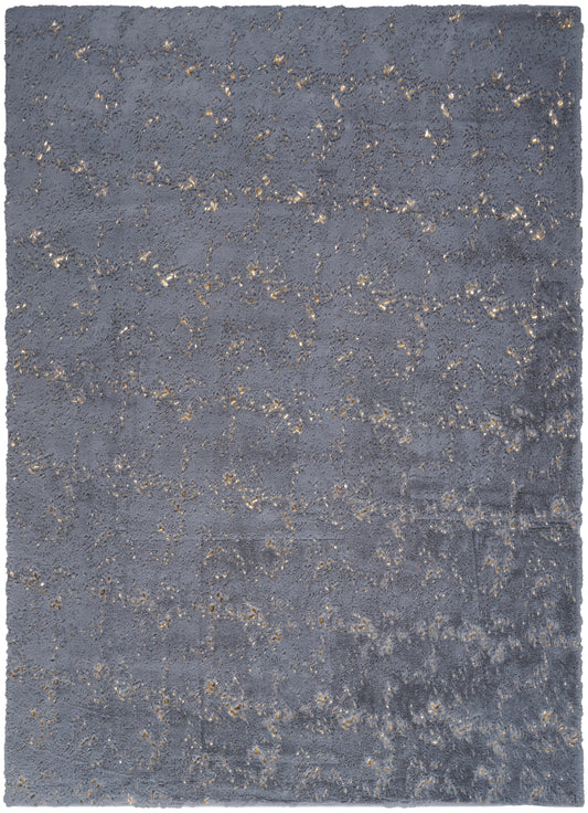 Nourison Home Cozy Shimmer  Slate Gold  Contemporary