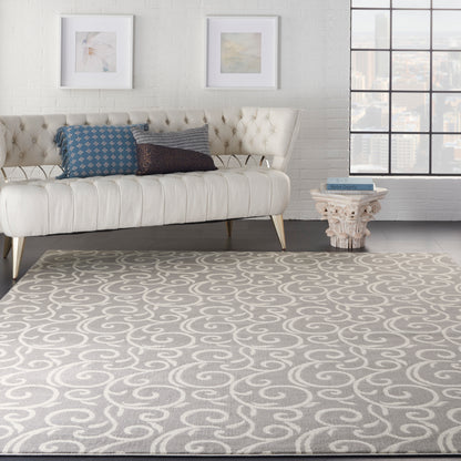 Nourison Home Grafix  Grey  Contemporary