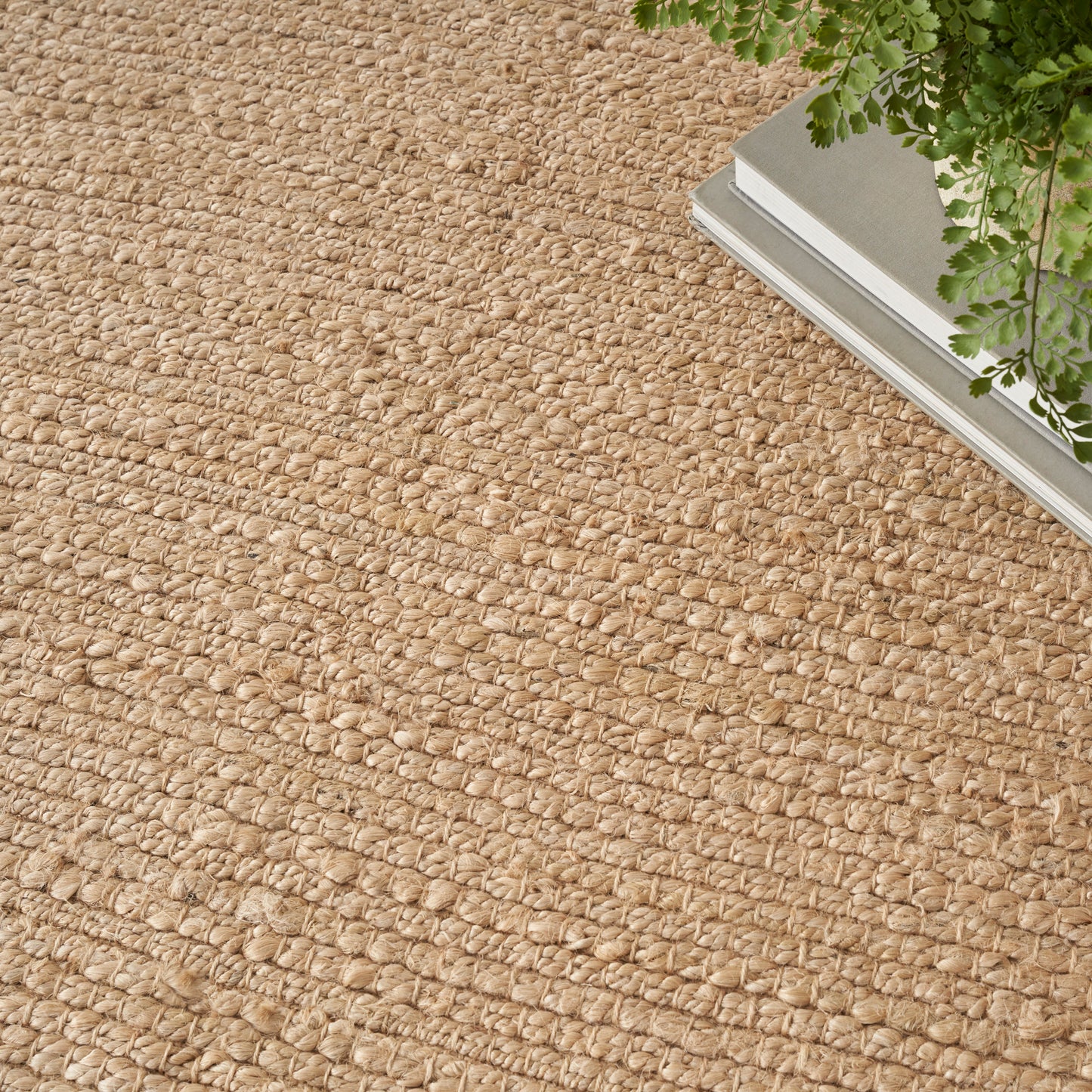 Nourison Home Natural Jute  Bleached  Contemporary
