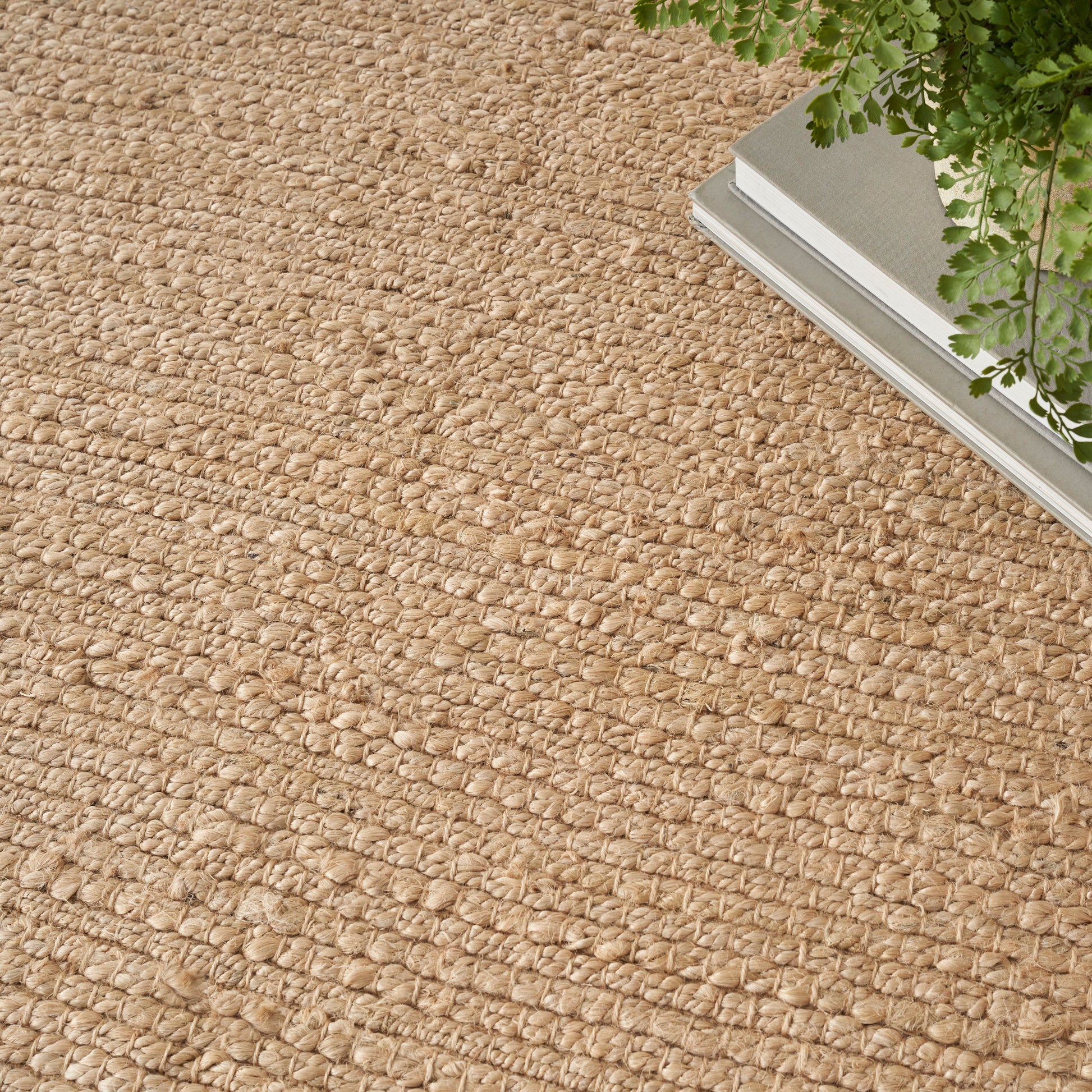 Nourison Home Natural Jute  Bleached  Contemporary