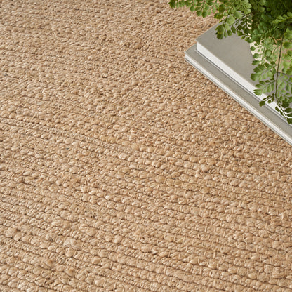 Nourison Home Natural Jute  Bleached  Contemporary