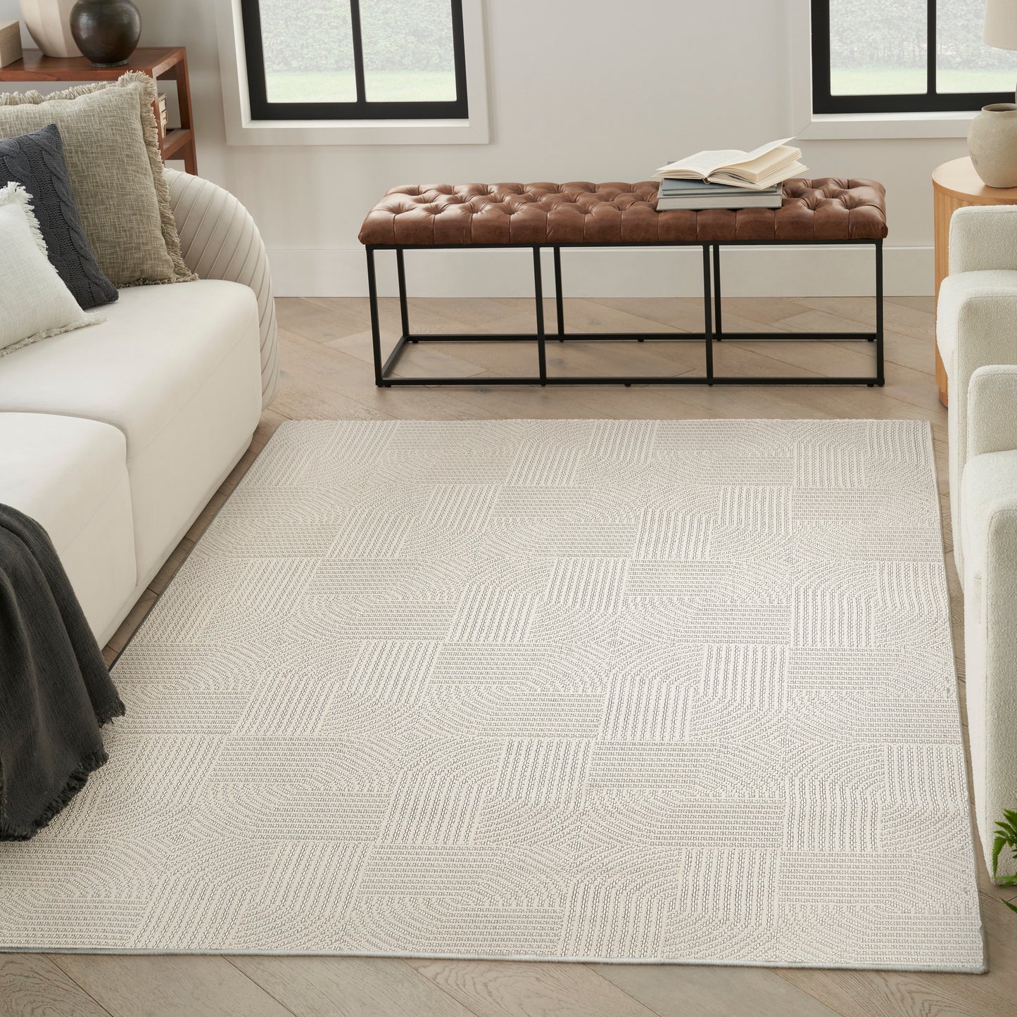 Nourison Home Natural Texture  Ivory  Contemporary
