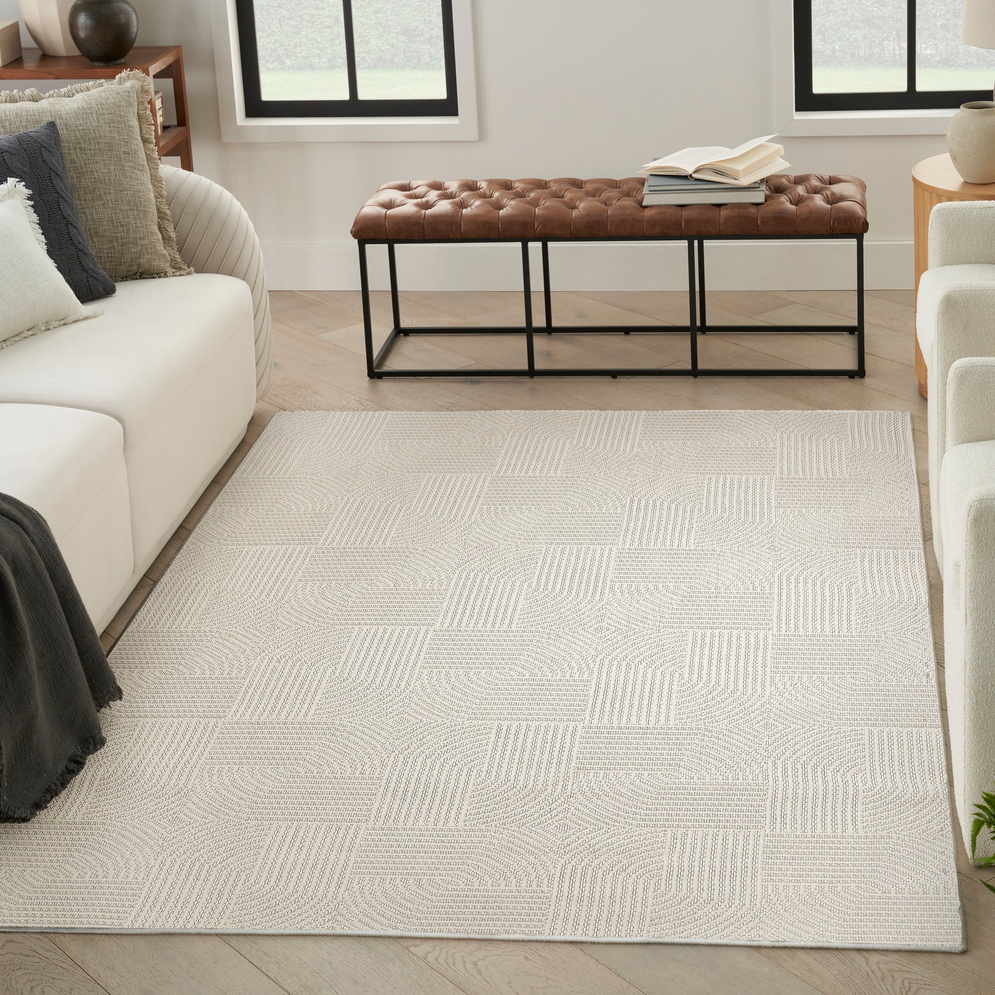 Nourison Home Natural Texture  Ivory  Contemporary
