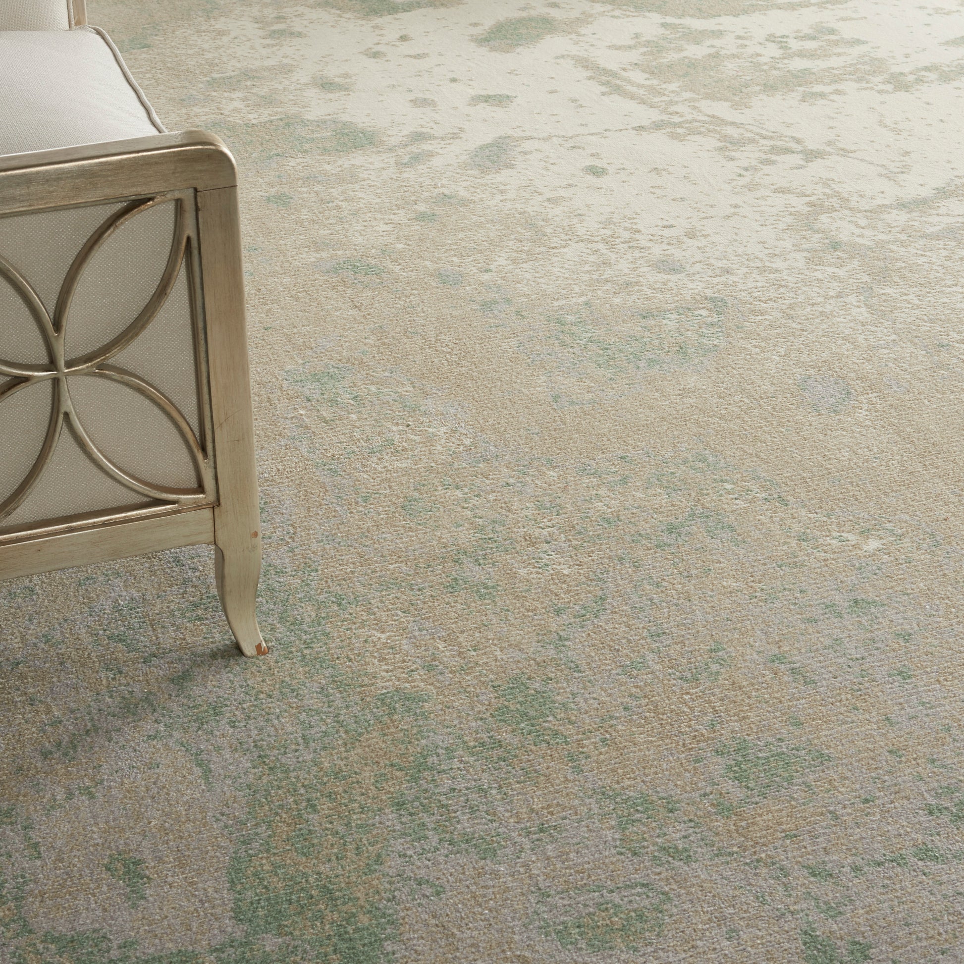 Nourison Home Twilight  Ivory Green  Contemporary