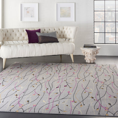 Nourison Home Grafix  Grey  Contemporary