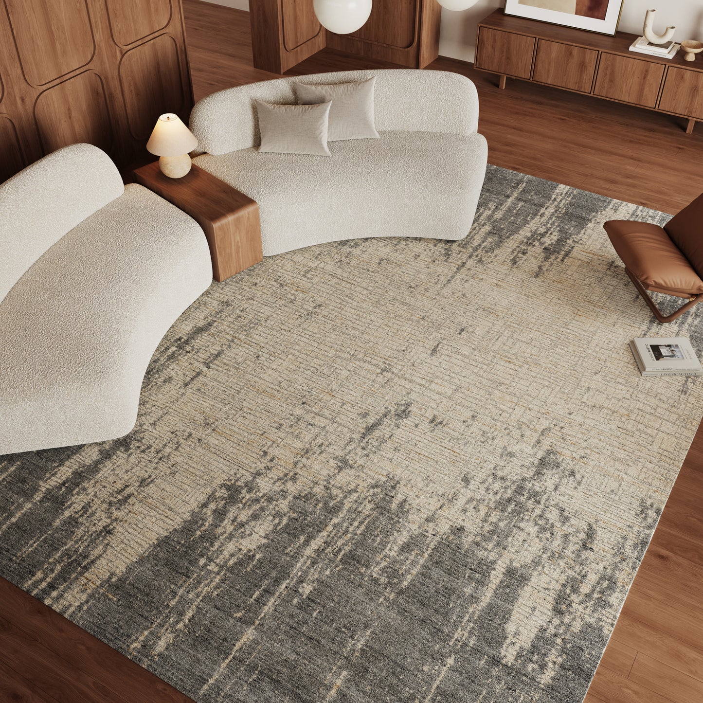 Nourison Home Harmony  Slate Beige  Contemporary