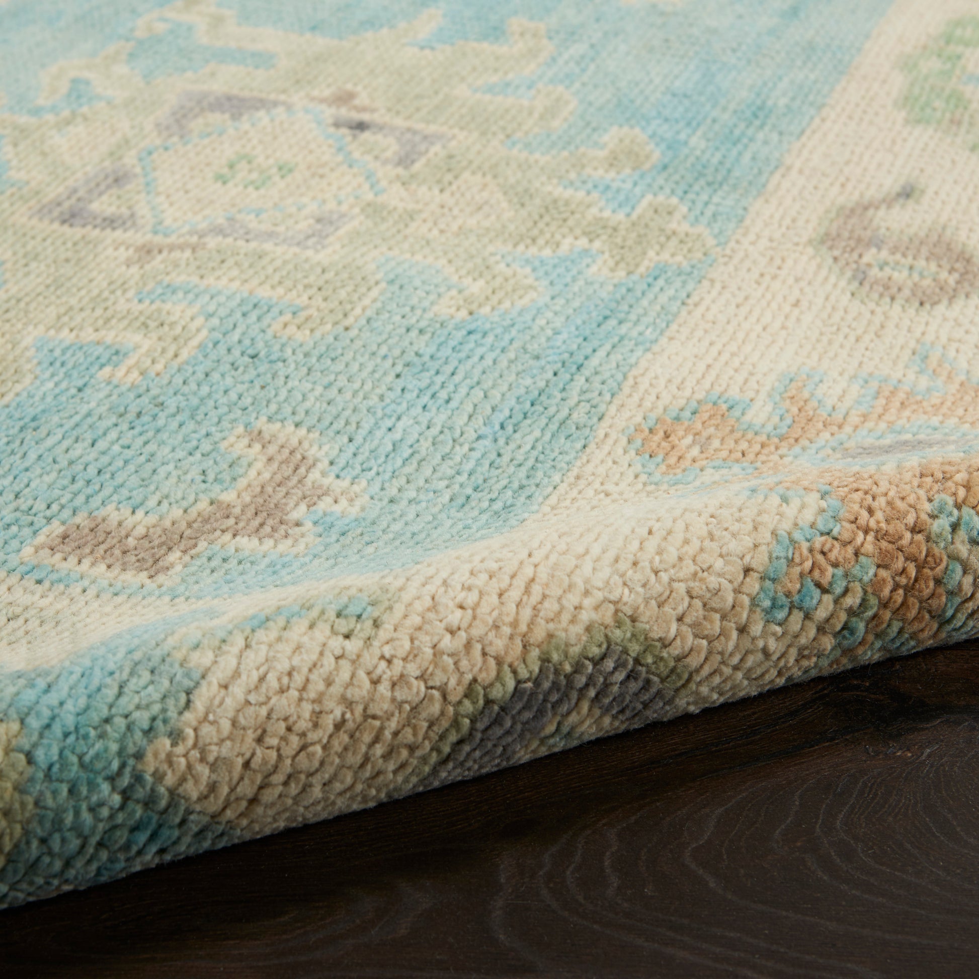 Nourison Home Odessa  Blue Multicolor  Traditional