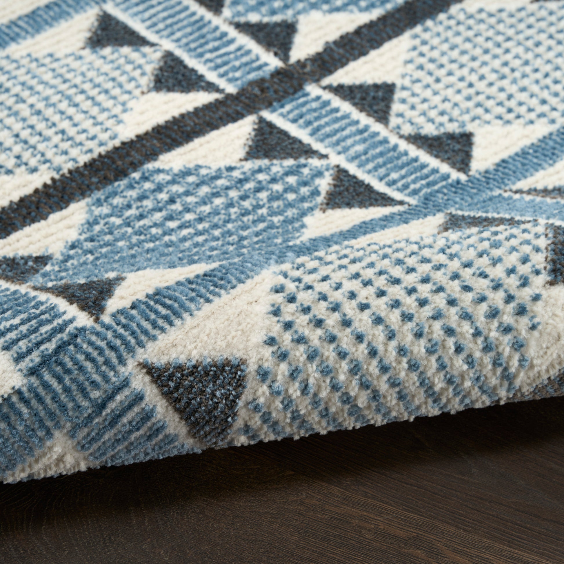 Nourison Home Nordic  Blue  Contemporary