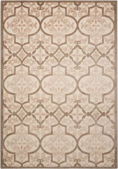 Nourison Home Aloha ALH14 Cream Transitional Power-loomed Rugs