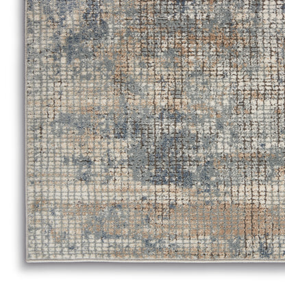 Nourison Home Quarry  Blue Beige  Contemporary