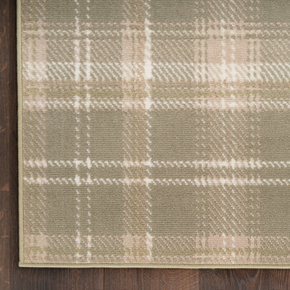 Nourison Home Grafix  Olive  Contemporary