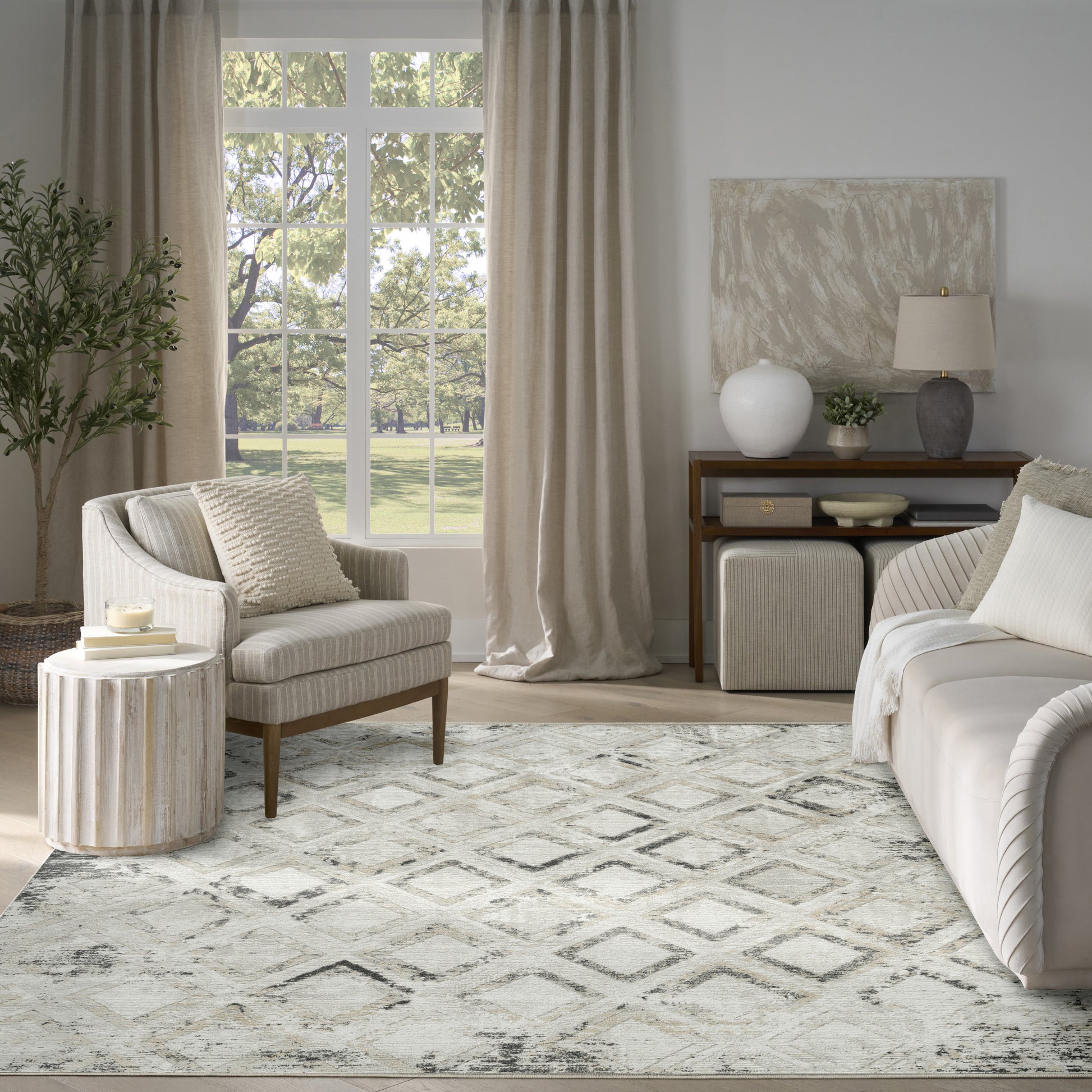 Nourison Home Dekor  Grey Charcoal  Contemporary
