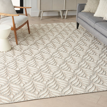Nourison Home Aloha  Ivory Grey  Contemporary