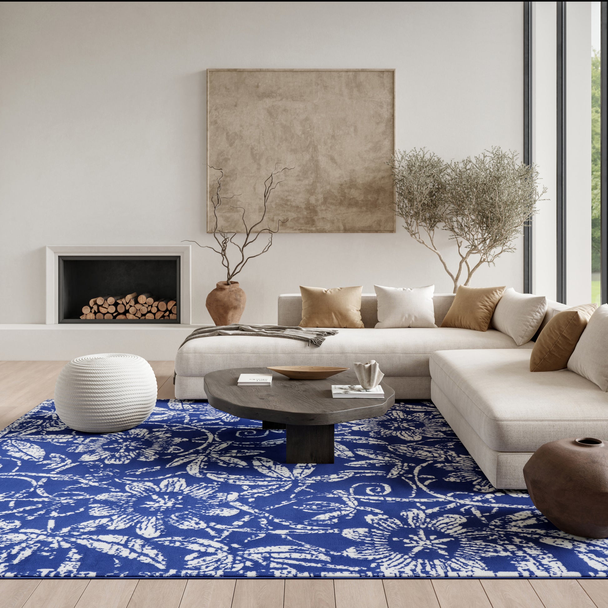 Nourison Home Whimsicle  Navy  Contemporary