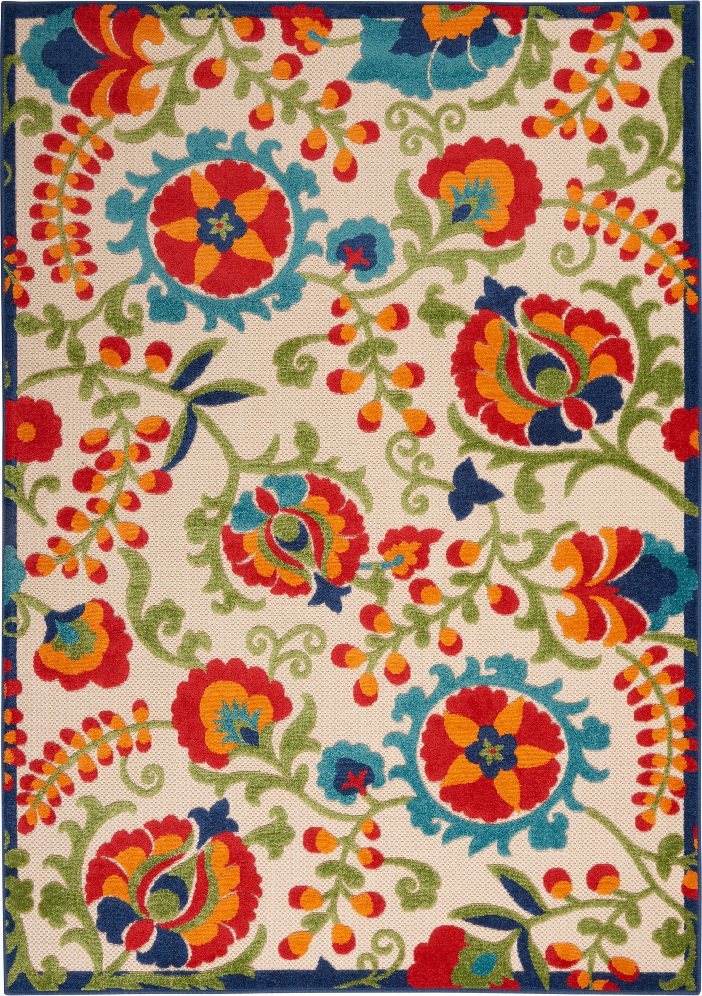 Nourison Home Aloha ALH17 Multicolor Contemporary Power-loomed Rugs