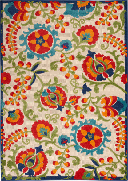 Nourison Home Aloha ALH17 Multicolor Contemporary Power-loomed Rugs