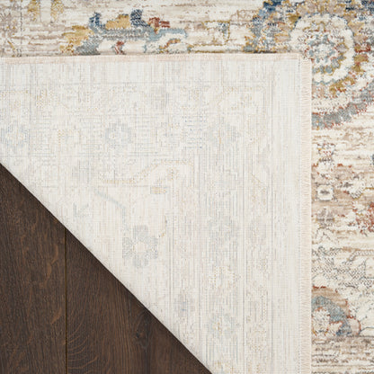 Nourison Home Antique Fusion  Ivory Multicolor  Traditional