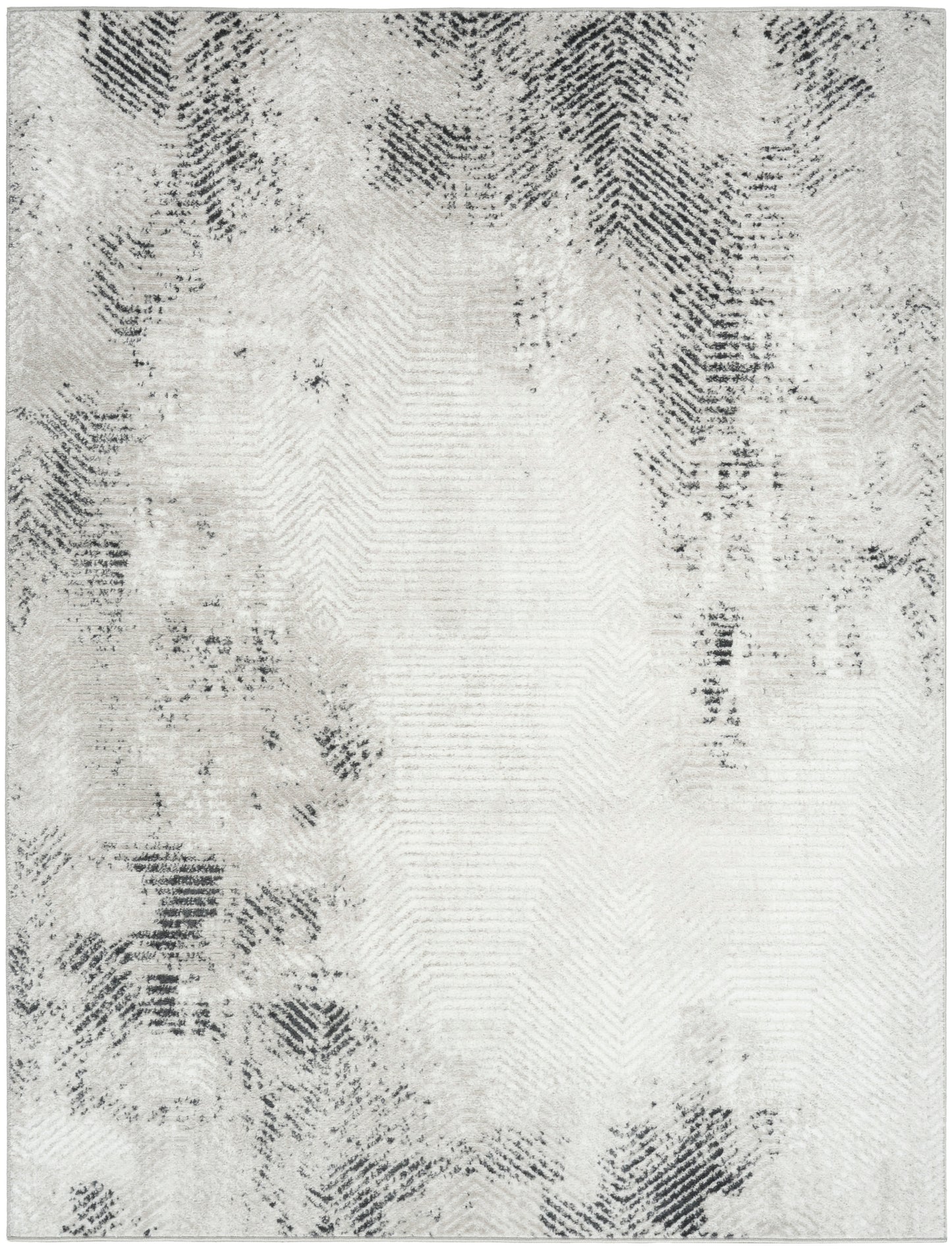 Nourison Home Dekor DEK04 Grey Charcoal Contemporary Machine Woven Rug