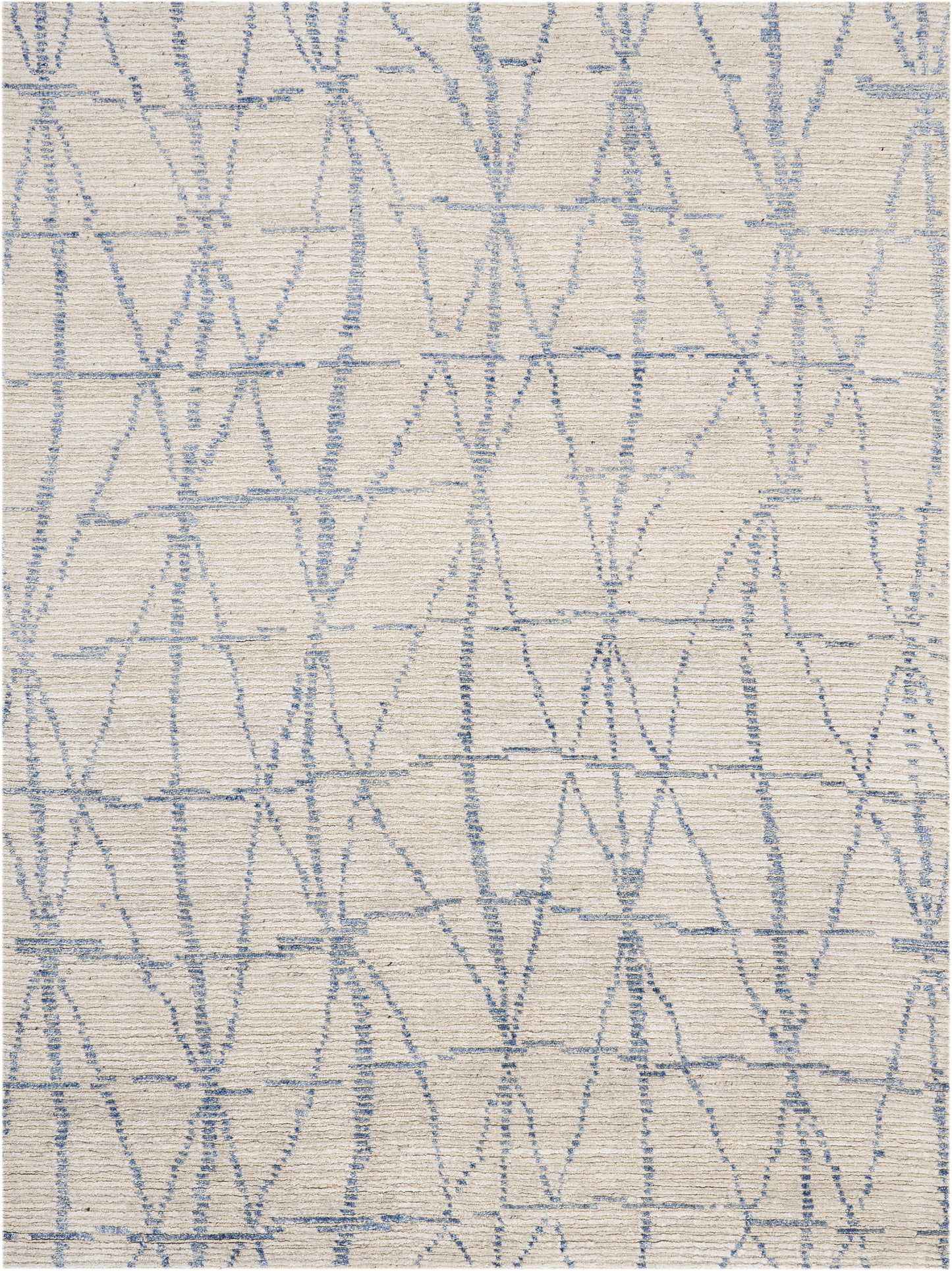 Nourison Home Ellora ELL02 Sky Contemporary Knotted Rug