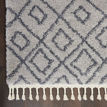 Nourison Home Serenity Shag  Grey Slate  