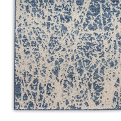 Nourison Home Exhale  Navy Ivory  Contemporary
