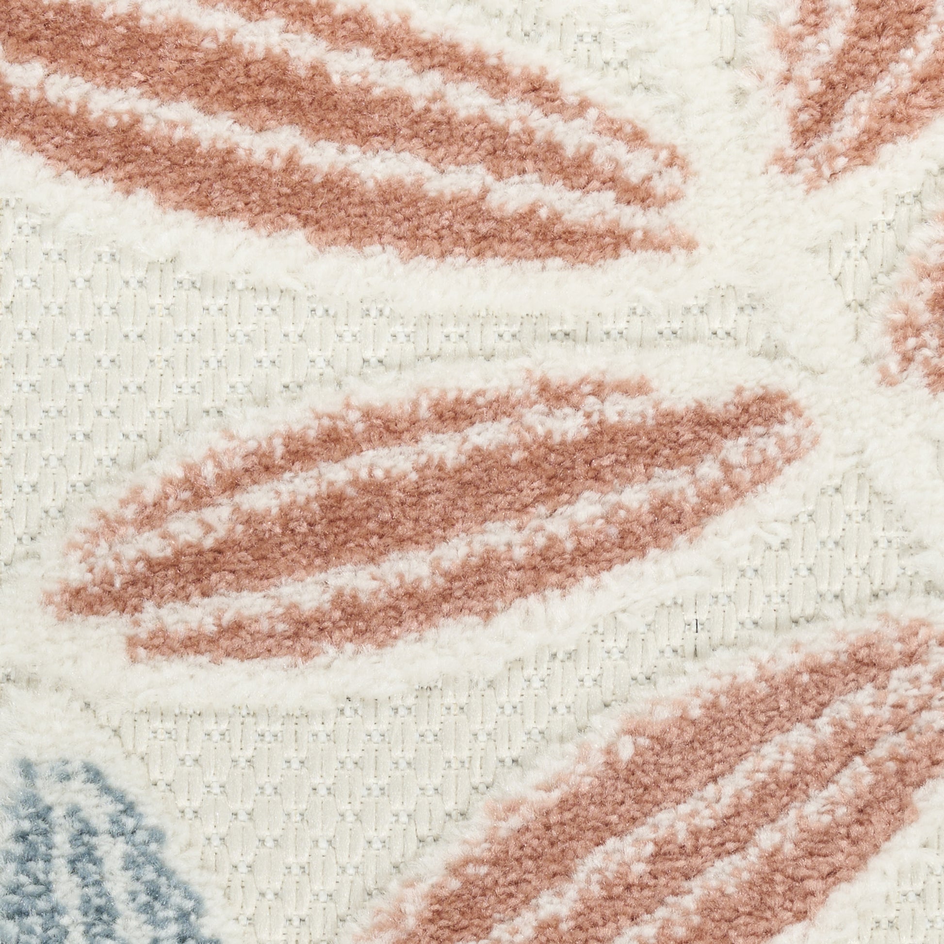 Nourison Home Aloha  Ivory Blue  Contemporary