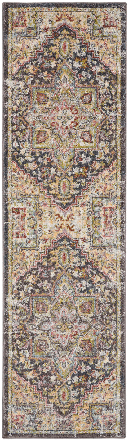 Nourison Home Soraya SOR04 Charcoal Multi Traditional Power-loomed Rug