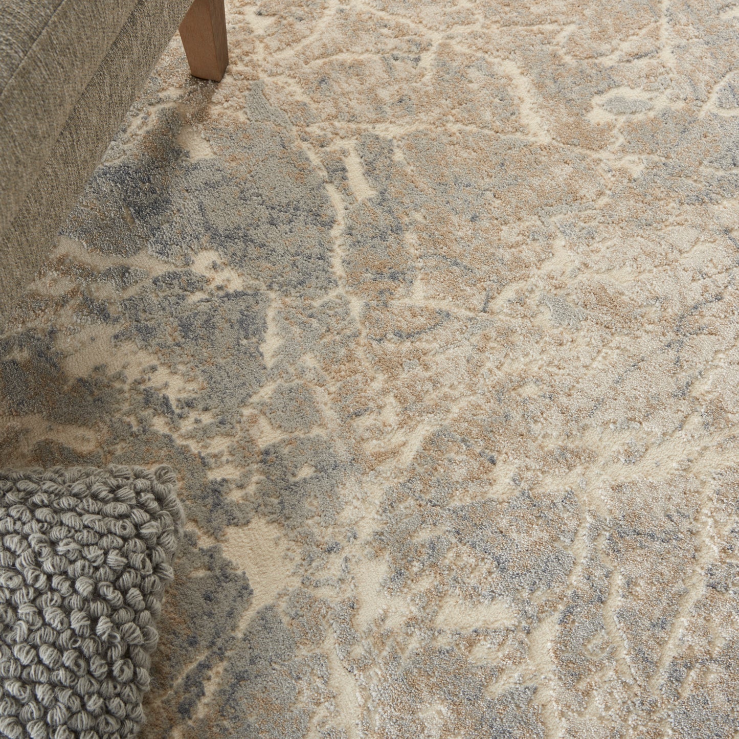 Nourison Home Sahara  Ivory Beige  Contemporary