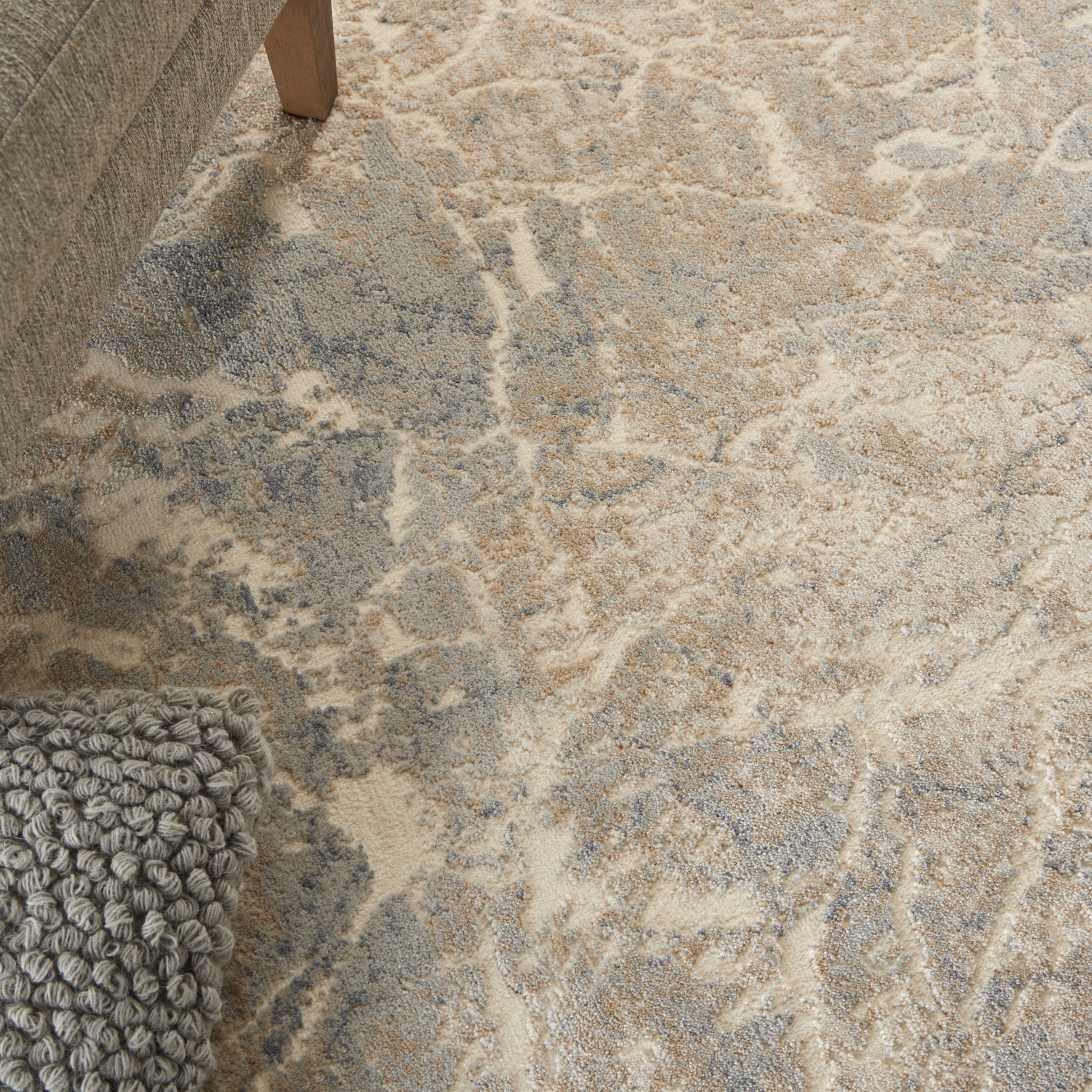 Nourison Home Sahara  Ivory Beige  Contemporary