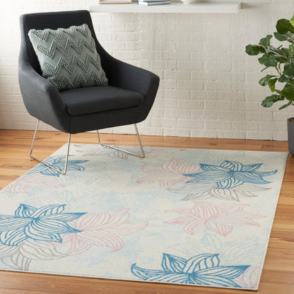 Nourison Home Jubilant  Ivory Multicolor  Contemporary