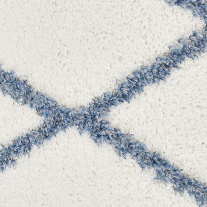 Nourison Home Feather Soft  Ivory Blue  Contemporary