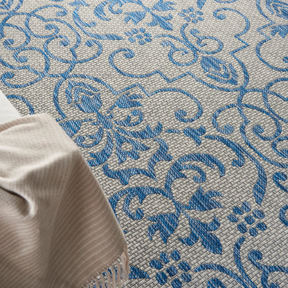 Nourison Home Country Side  Ivory Blue  Transitional