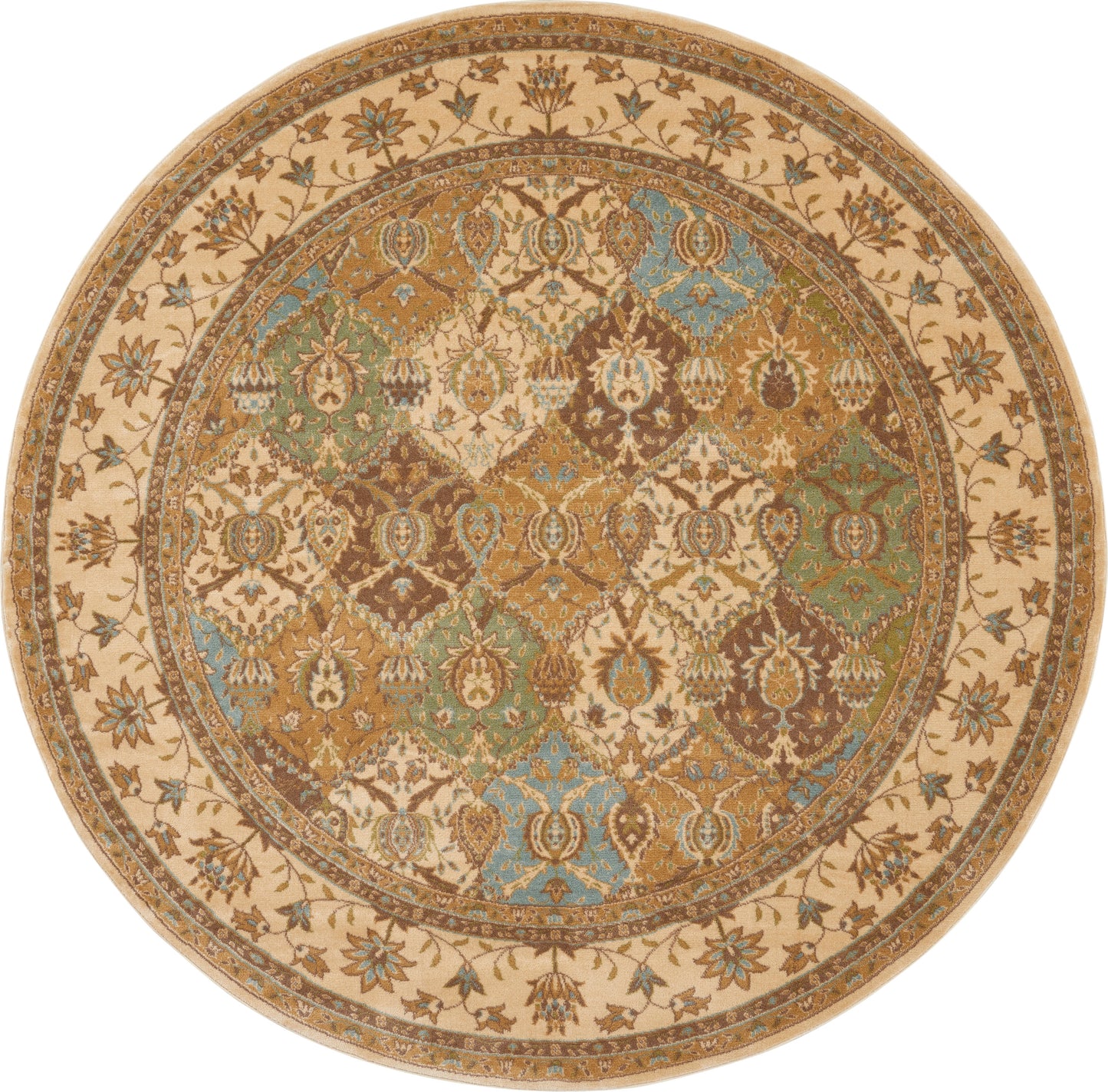 Nourison Home Modesto MDS04 Beige Traditional Power-loomed Rug
