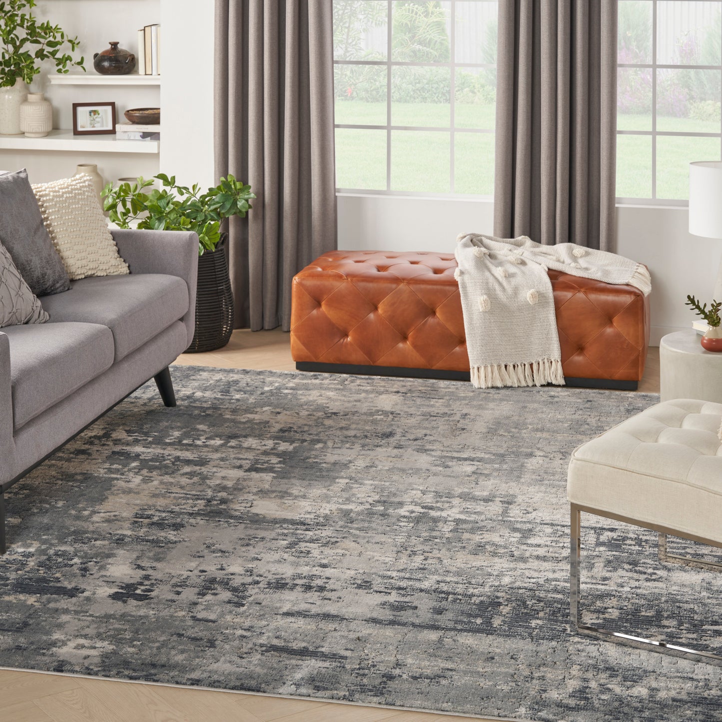 Nourison Home Quarry  Grey Beige  Contemporary