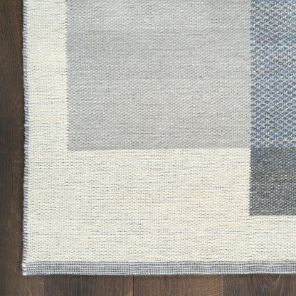 Nourison Home Copenhagen  Ivory Blue  Contemporary