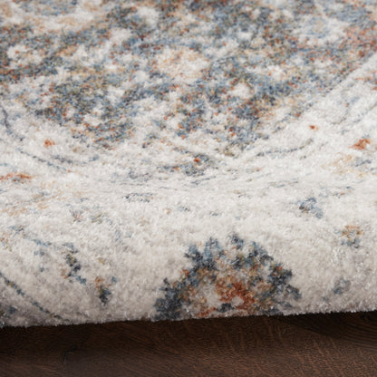 Nourison Home Astra Machine Washable  Ivory Multicolor  Traditional