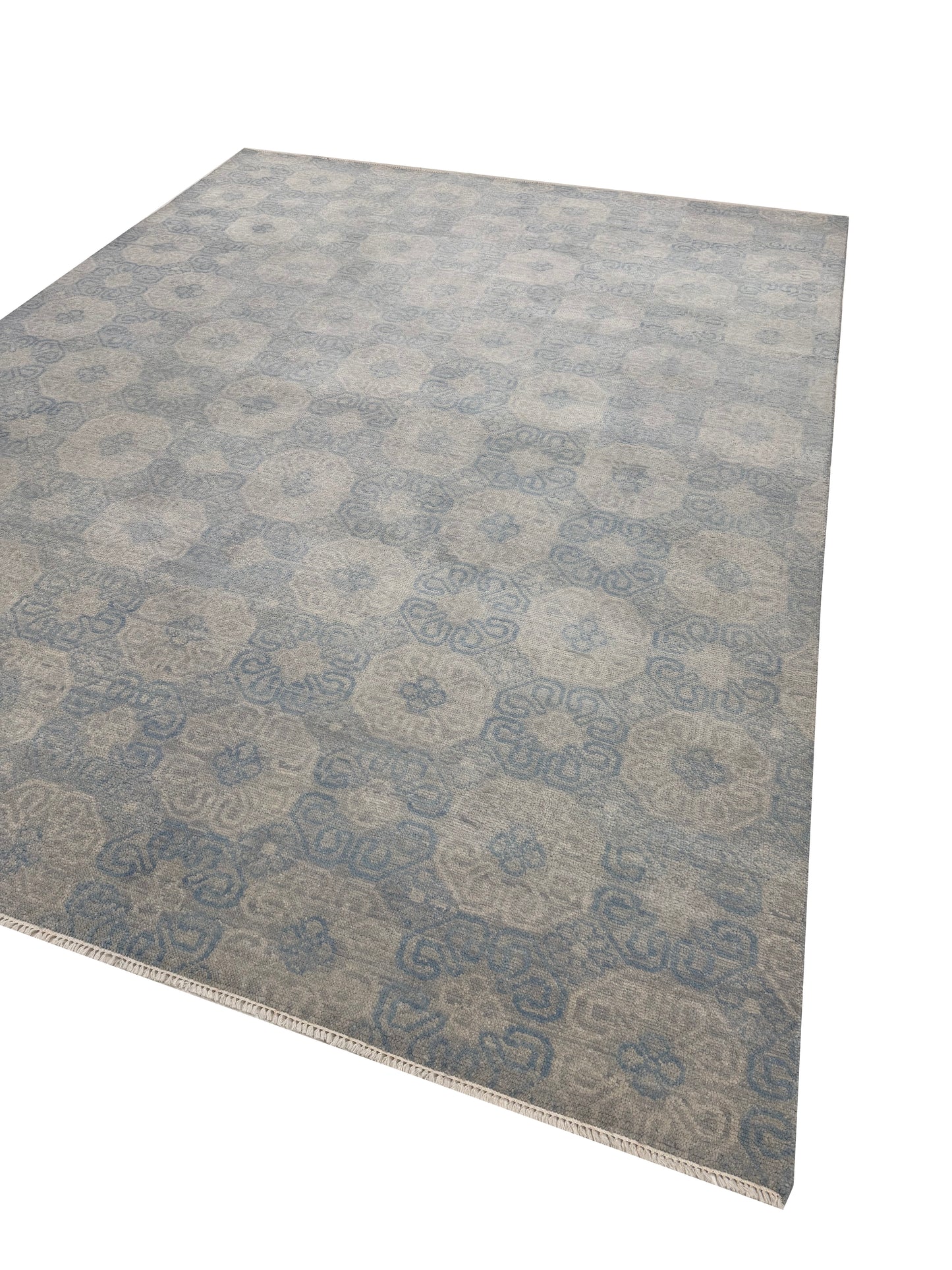 Artisan Samara Beige Grey Transitional Knotted Rug